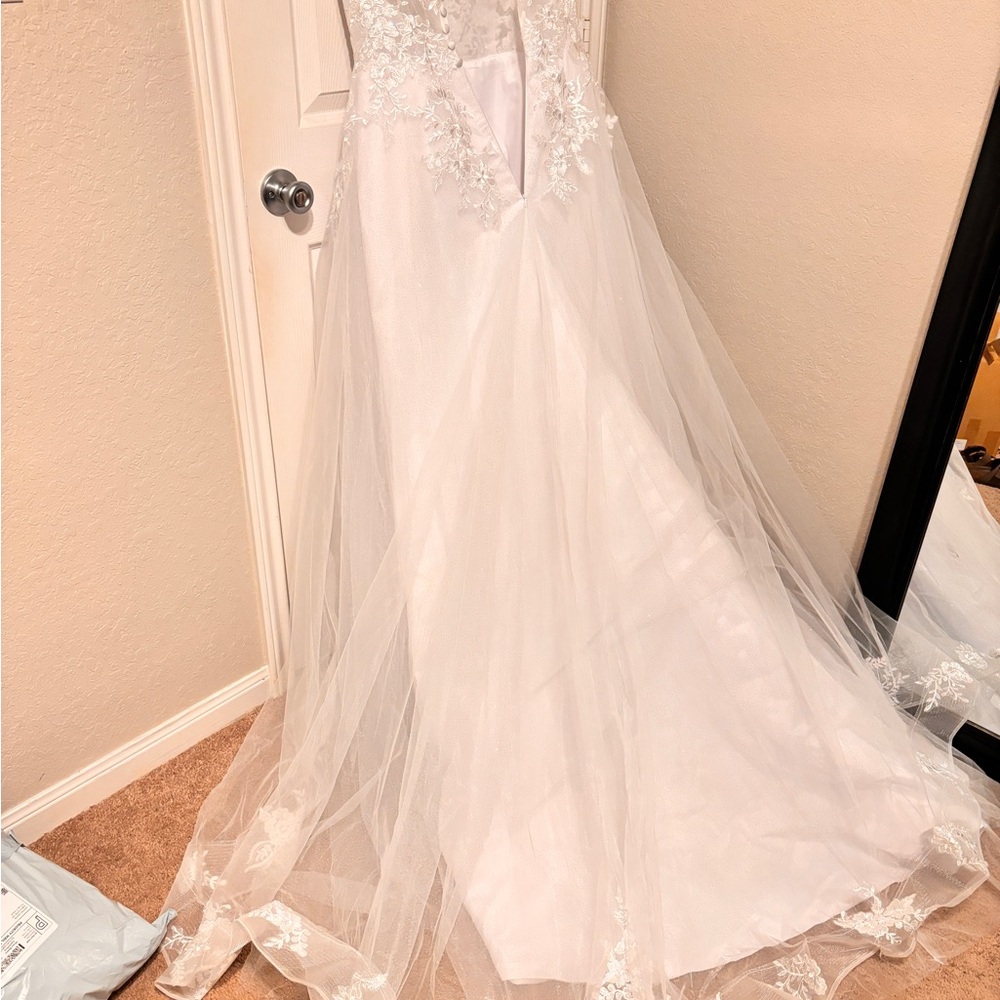 White wedding dress